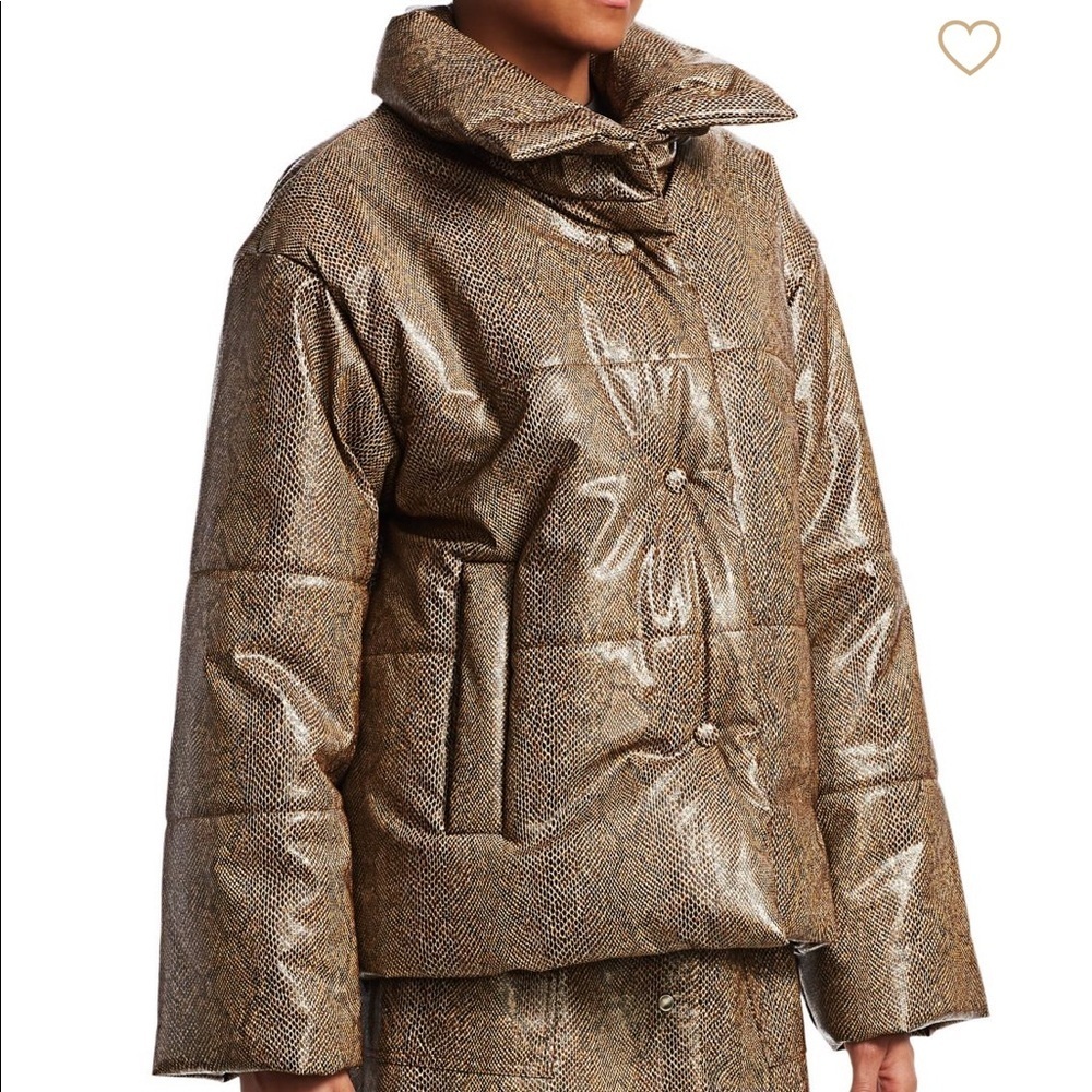 Nanushka Hide Snake puffer jacket